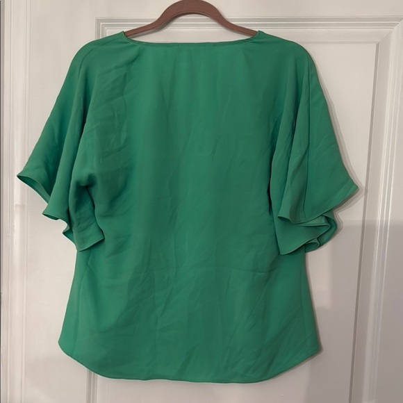 Trina Turk Amour Green Blouse MSRP $198​ - Picture 5 of 6